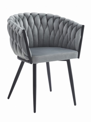 Fauteuil orion velours gris - orion,