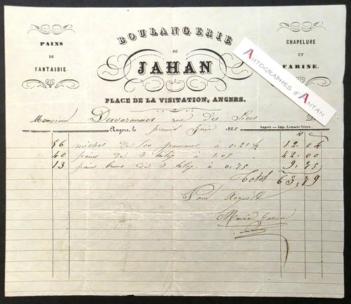 Boulangerie jahan 1861 - ●,