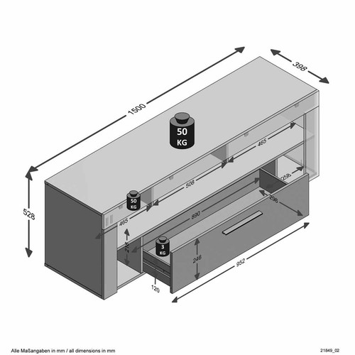 Meuble tiroir design - tv,