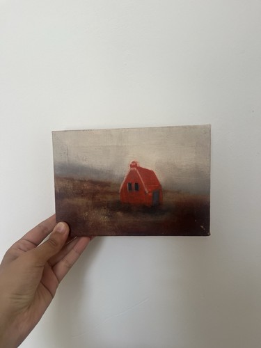 Peinture sur toile - , signée