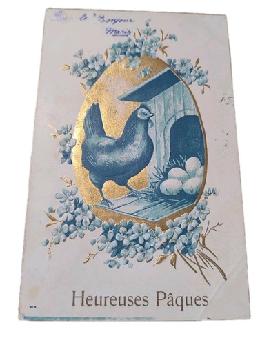 Cpa heureuses pâques 1906 - heureuses,