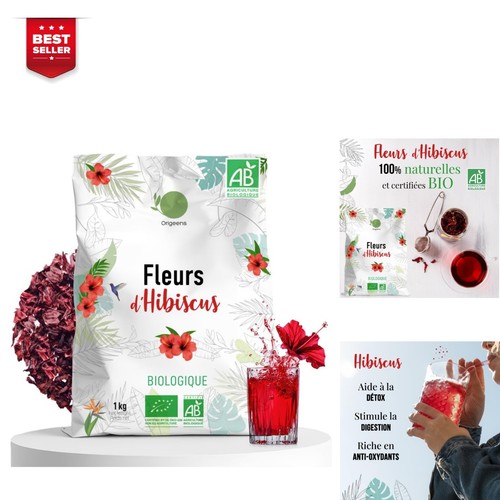 Origeens hibiscus bio 1kg - hibiscus, |
