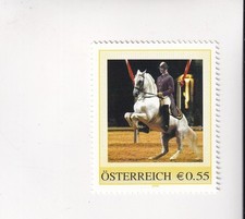 AUTRICHE timbre PM école d'équitation espagnole - cheval cheval 8 MNH