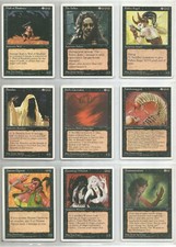 9x cards Black Magic MtG