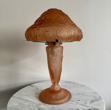 Lampe champignon en verre