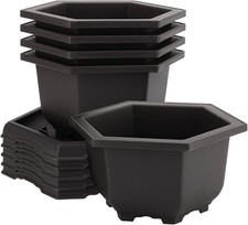 5 Pack Bonsai Pots, Hexagon