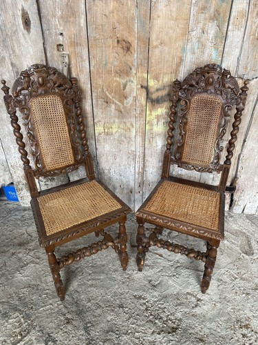 Paire chaise ancienne - paire,