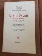 LIVRE GALLIMARD Nietzche