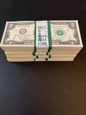 25 ($2 BILLS) TWO DOLLAR BILLS UNCIRCULATED SEQUENTIAL - Buy More Save More!!