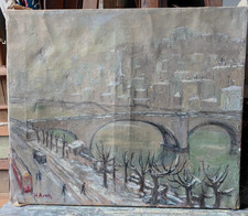 huile ancienne paysage