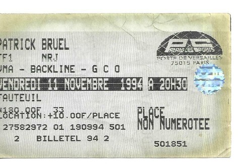 Rare ticket billet - /,