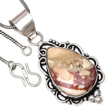 Collier cheval sauvage jaspe