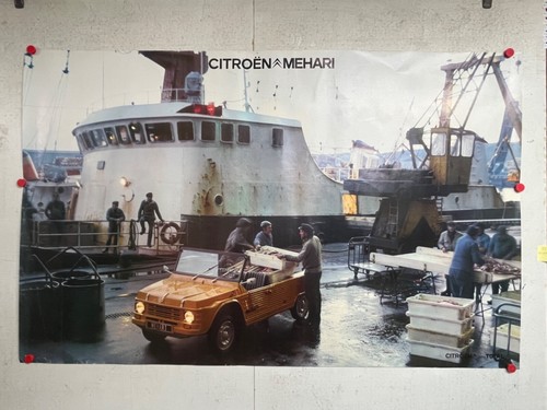 Rare affiche ancienne mehari - rare,