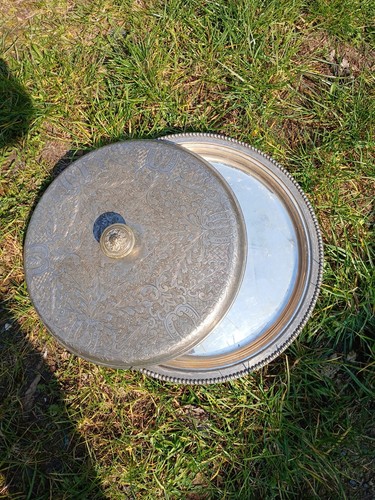 Grand plat argenterie - argenterie, ancien