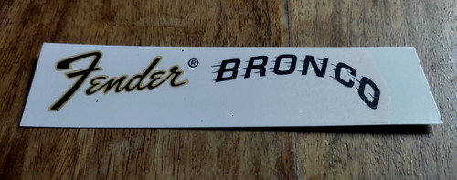 Fender bronco headstock - bronco, logo