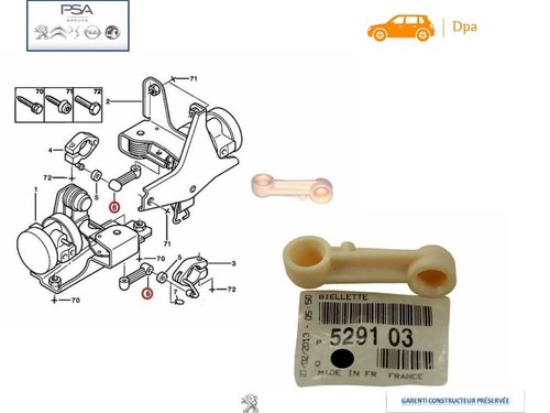 Biellette correcteur de - 1x,