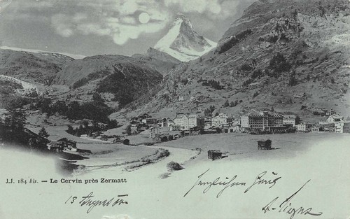 Cervin pres zermatt carte - cervin,