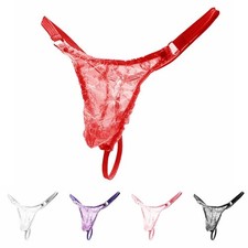 Hommes Dentelle Sexy String G-String Slip Culotte Sissy sous-Vêtement Lingerie