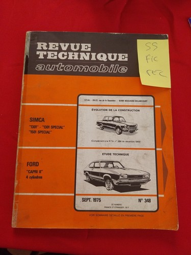 Revue technique ford capri - revue,