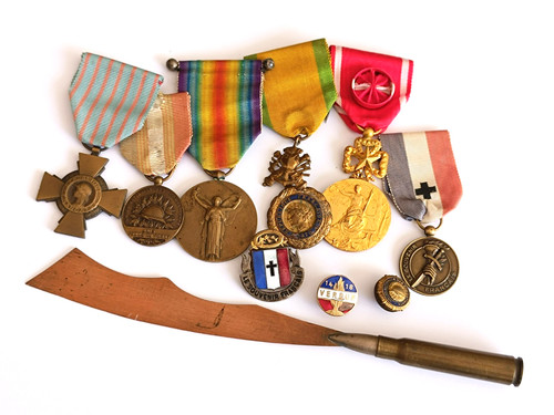 Lot médailles militaires wwi - lot,