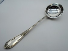 GRANDE LOUCHE A SOUPE / POTAGE MODÈLE BIEN AIMÉE  EN MÉTAL ARGENTÉ SFAM