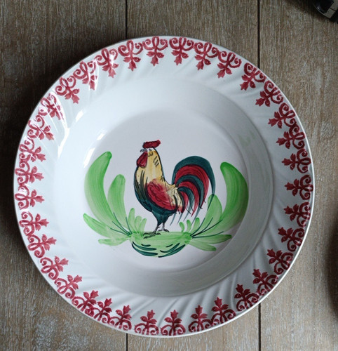 Assiette creuse décoré - décoré, À