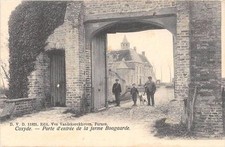 BELGIUM CPA COXIDE BOOGAARD FARM ENTRANCE DOOR (back undivided)