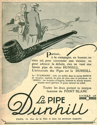 Publicité ancienne pipe - ancienne, la