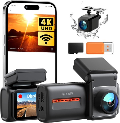 Car dashcam built - 4k, wi-fi