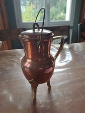 Coquemar en cuivre, 3 pieds