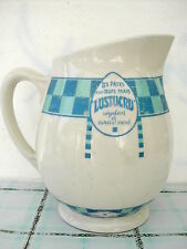 * LUSTUCRU PITCHER WATER OR MILK JUG ADVERTISING LES D'ESPINOUZE 17.5 cm