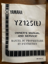 Original Yamaha OEM Owner Service Manual Shop Book 1983 YZ125(L) 39W-28199-70