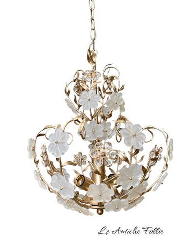 Lustre vintage laiton doré - vintage,