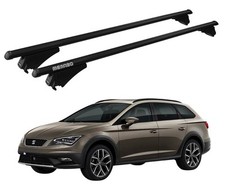 Barres de Toit Pour Seat Leon 3 (5F) X-Perience St 2015-2020 Noir MENABO