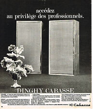 1973 ADVERTISING ADVERTISING 054 CABASSE hi-fi speakers DINGHY