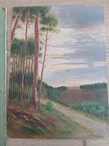 Tableau art naif scene - tableau,