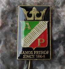 Vintage AP Antonin Petrof Pianos Czech Piano Makers Company Logo Pin Badge