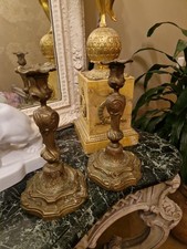 Paire De Bougeoir En Bronze