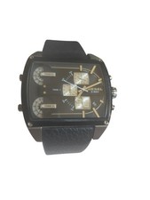 Rare Diesel Mothership Chronograph Bar 3 Men's Watch DZ-7326 Leather Works