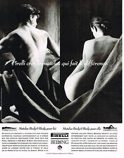 ADVERTISING ADVERTISING 094 1992 PIRELLI BEDDING mattress BODY & BODY