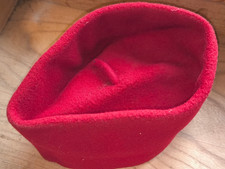 Chéchia rouge bandeau cuir daté 1940 tirailleur zouave spahis H 26/12 cm T54 WW2