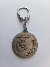 Antique Logo Shop Les Mousquetaires INTERMARCHE Keychain Vintage 60