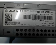AUTORADIO  AUDI A6  4G0035670H