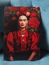 Plaque métal Frida Kahlo