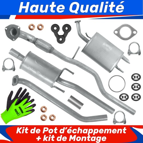 Kit pot échappement pour - pot, d'échappement