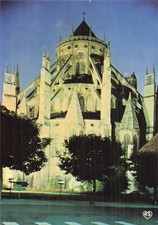 18 BOURGES CHEVET DE LA CATHEDRALE ILLUMININEE