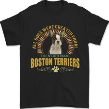 Un Chien Boston Terrier T-Shirt 100% en Coton