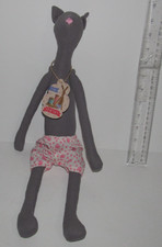 Tilda Friends Poseable Gray Cat 18"  w/Tags   (WS)