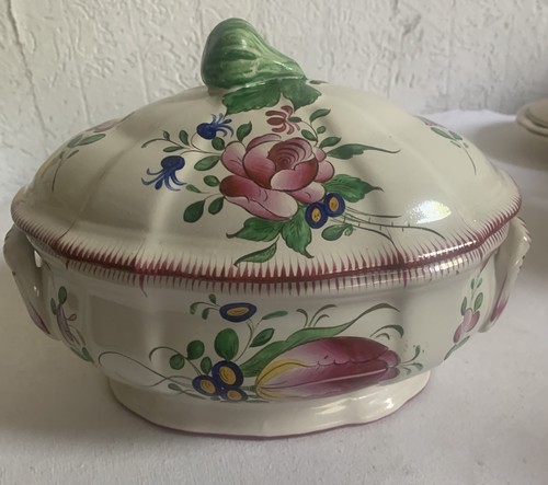 Soupiere ovale ancienne - soupiere,