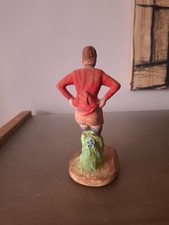 ANCIENNE FANNY EN TERRE CUITE , PETANQUE